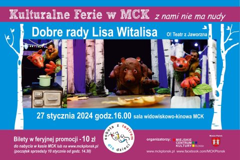 DRUK Plakat teatrzyk ferie 2024